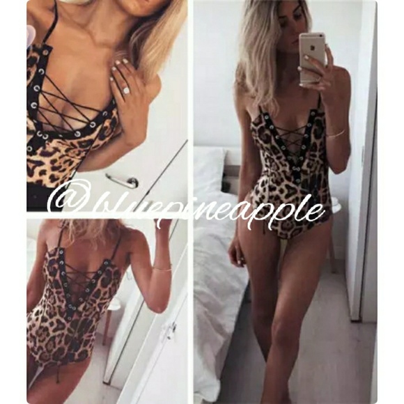Tops - Body suit Leopard printed, Lingerie One Pi…